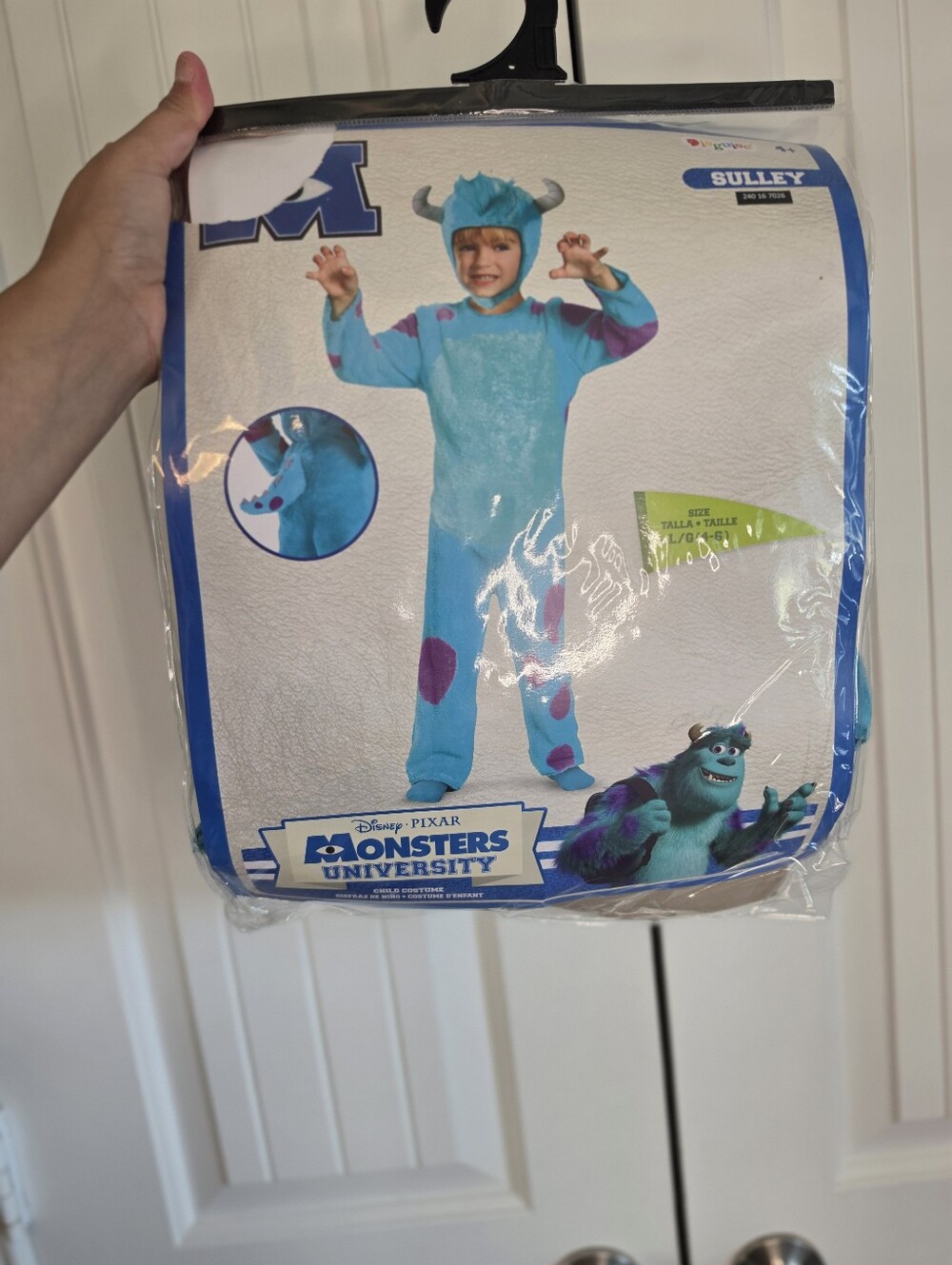 Disney Pixar Monsters University Sulley Child Costume Jumpsuit 4-6
